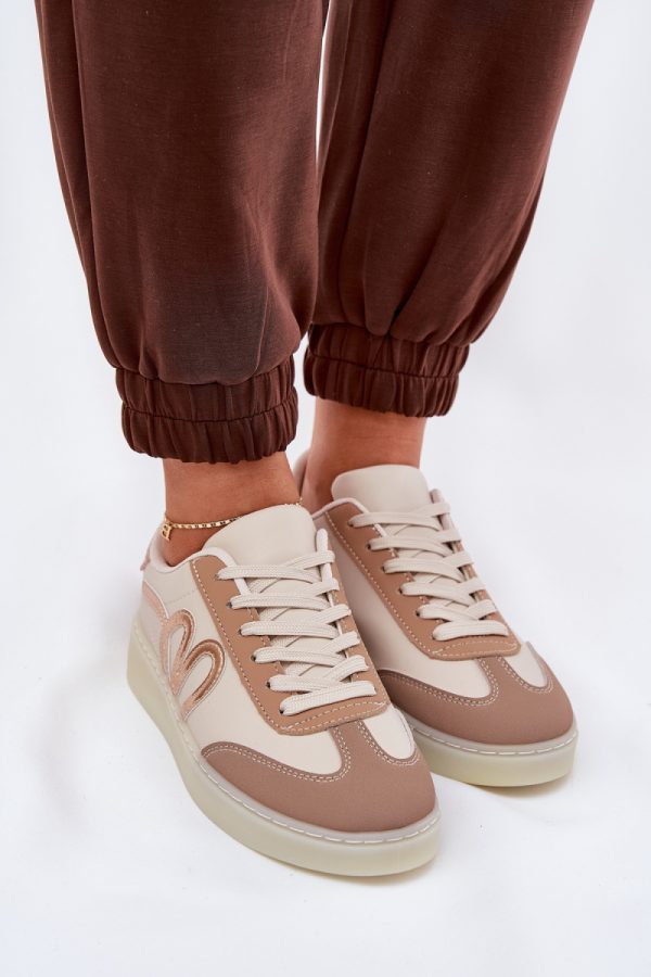 beige Sport Shoes model 209478 Step in style
