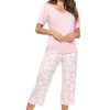 Pink Pyjama in Women`s Pyjamas, Sleepwear Sets with Cotton