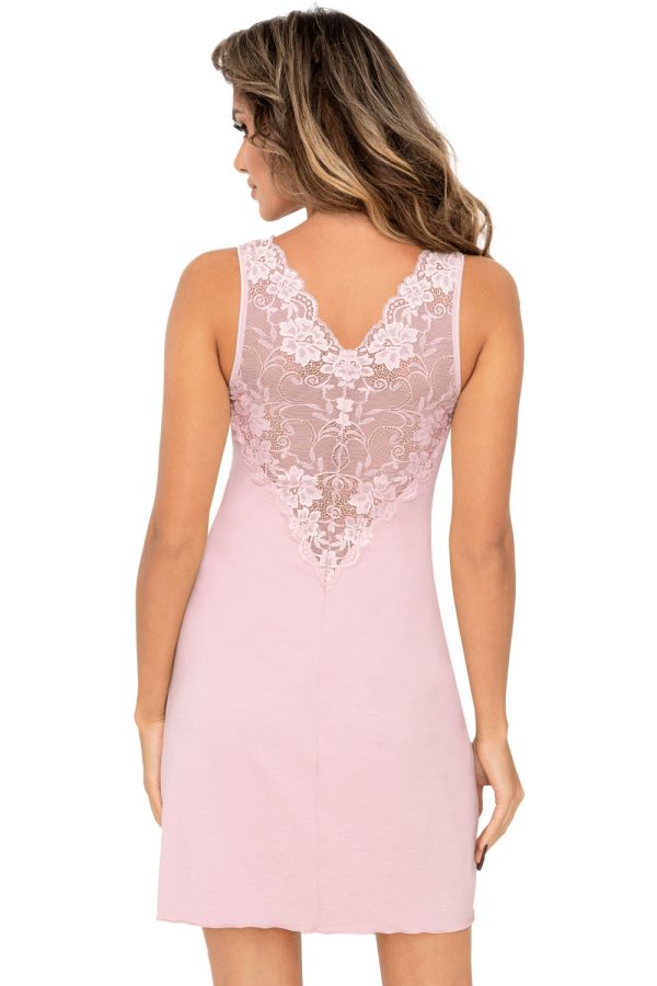 Pink Nightshirt in Nightgowns, Nighties, Sleep Shirts with Spandex, Polyamide and Viscose