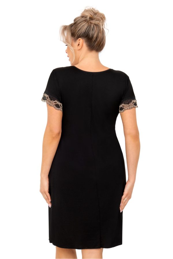 black Plus Size Nightgown model 209531 Donna