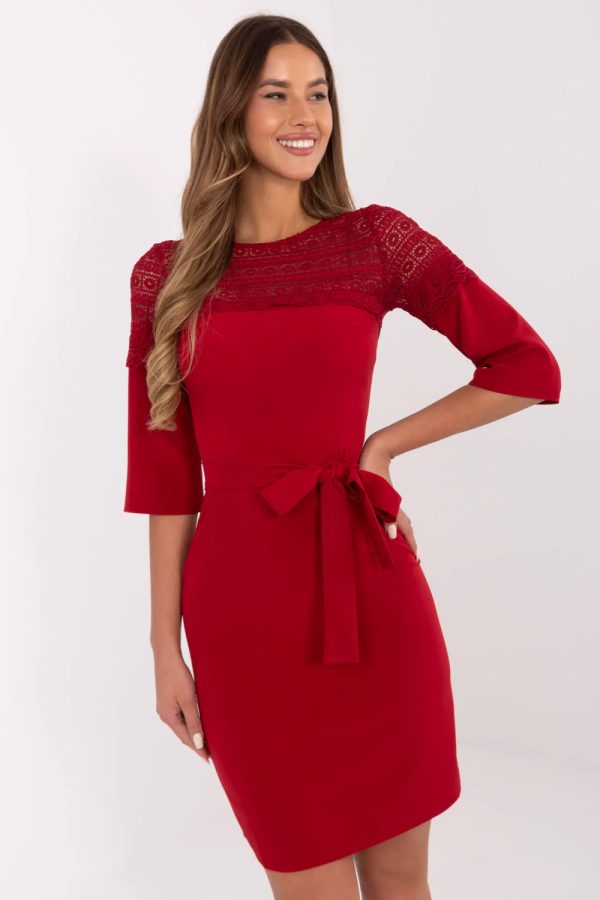 Red Cocktail Dress in Formal Dresses, Cocktail Dresses with Cotton, Spandex and Polyester
