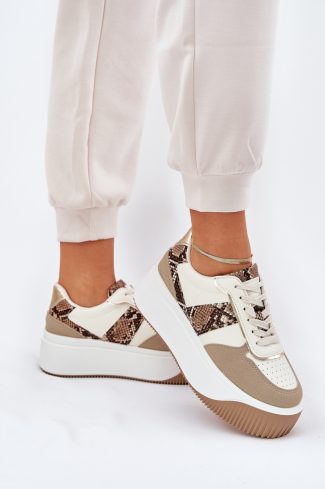 beige Sport Shoes model 209800 Step in style