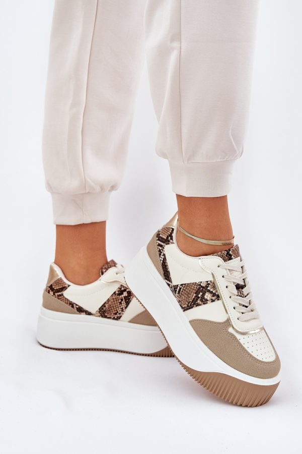 beige Sport Shoes model 209800 Step in style