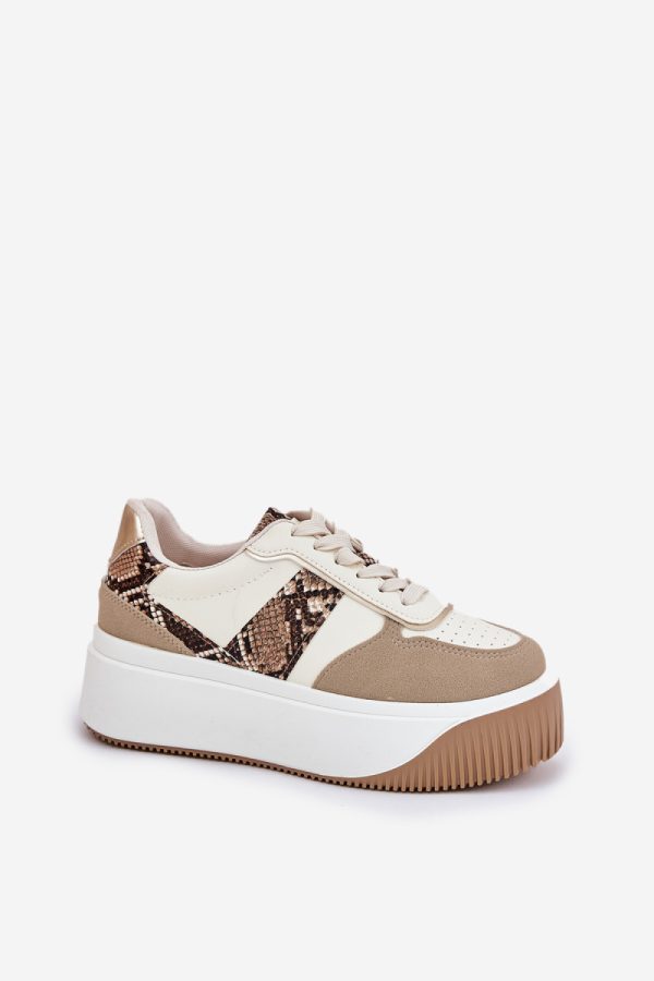 beige Sport Shoes model 209800 Step in style