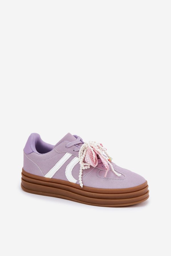 violet Sport Shoes model 209805 Step in style