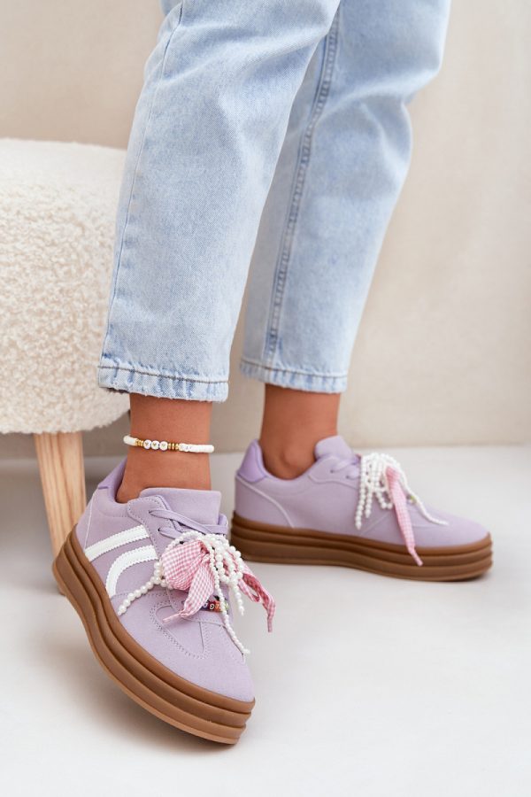 violet Sport Shoes model 209805 Step in style
