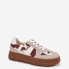 1067867.jpg Beige Sport Shoes in Women`s Athletic Shoes, Trainers, Sneakers with Fabric, Footbed, Upper Height and Platform Height