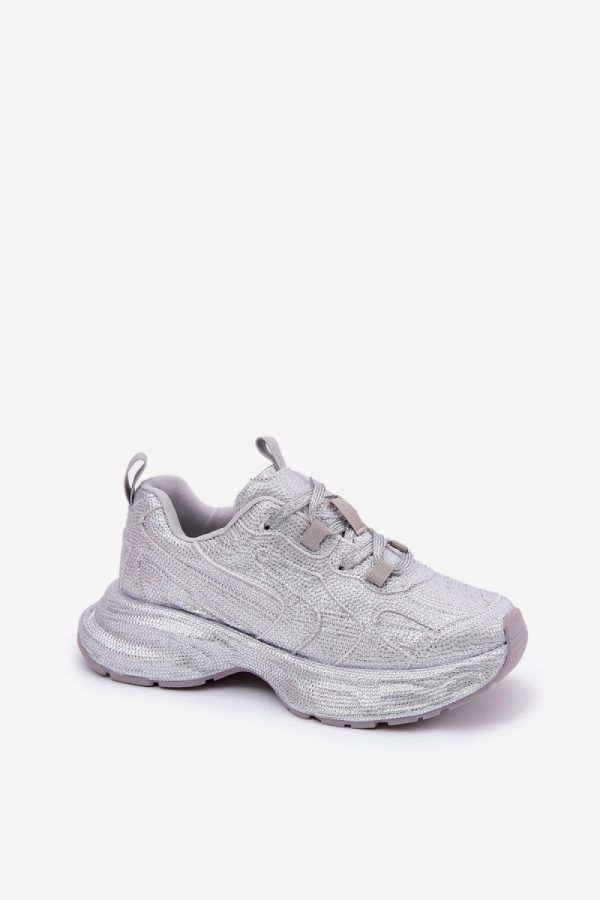 grey Platform sneakers model 209813 Step in style