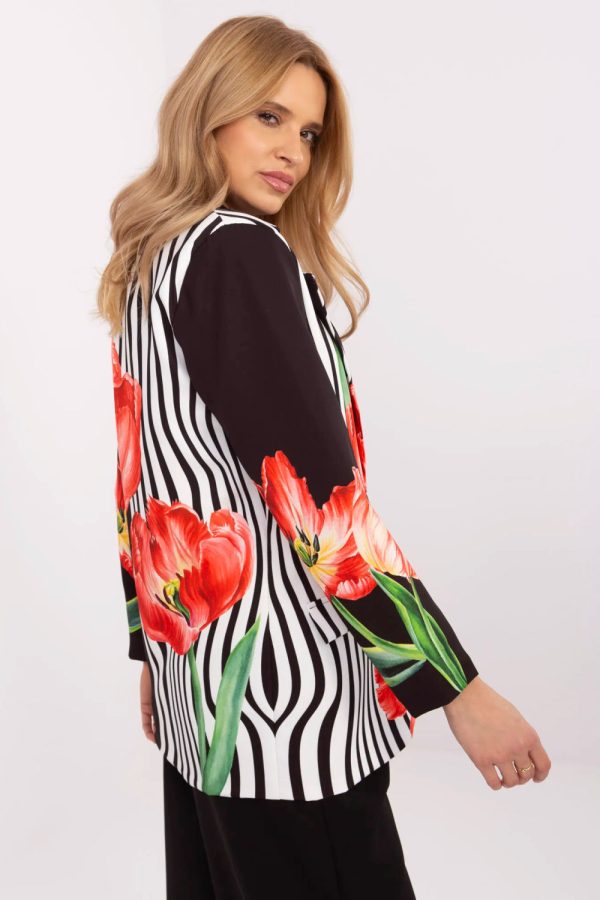 Black Jacket in Jackets, Vests For Women with Polyester and Viscose