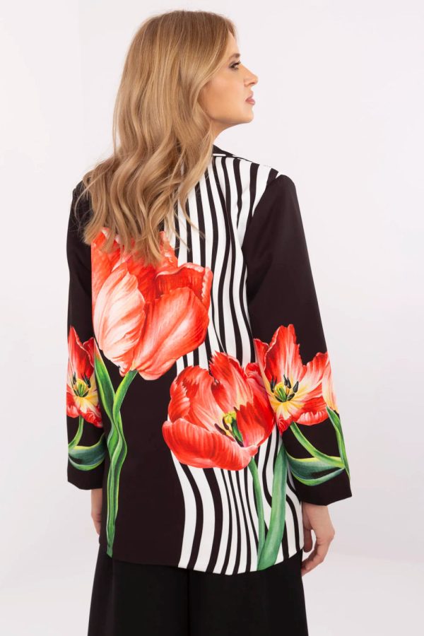 Black Jacket in Jackets, Vests For Women with Polyester and Viscose