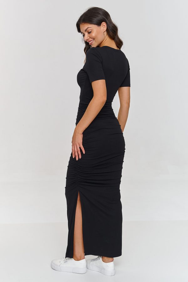 Black Daydress in Day Dresses with Spandex and Viscose