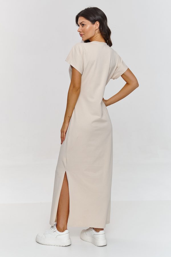 Beige Daydress..Cotton and Spandex