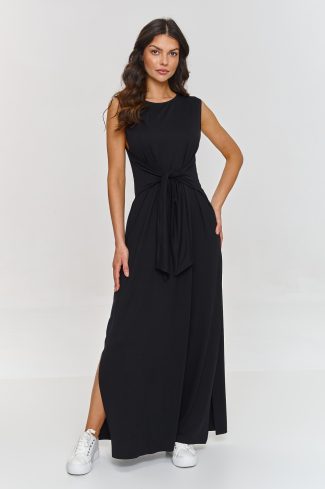 Black Daydress in Day Dresses with Spandex and Viscose