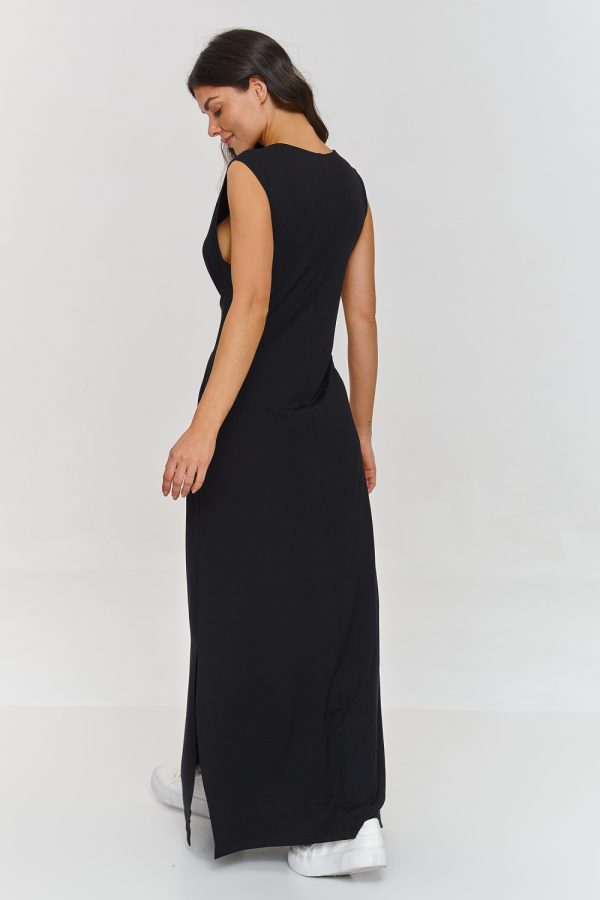 Black Daydress in Day Dresses with Spandex and Viscose