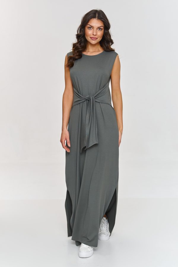 Green Daydress in Day Dresses with Spandex and Viscose