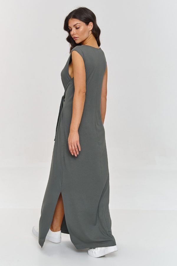 Green Daydress in Day Dresses with Spandex and Viscose