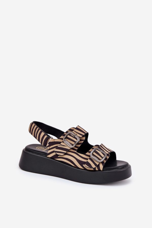 Black Sandals in Sandals & Flip-Flops For Women with Fabric, Footbed, Heel Height and Platform Height