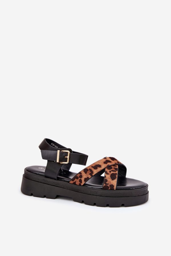 brown Platform sandals model 209897 Step in style