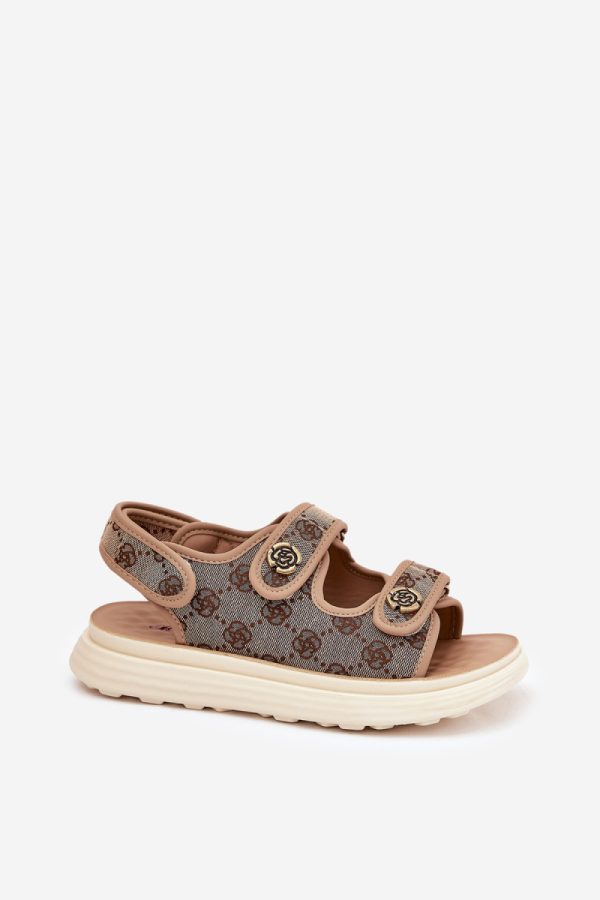 green Platform sandals model 209905 Step in style