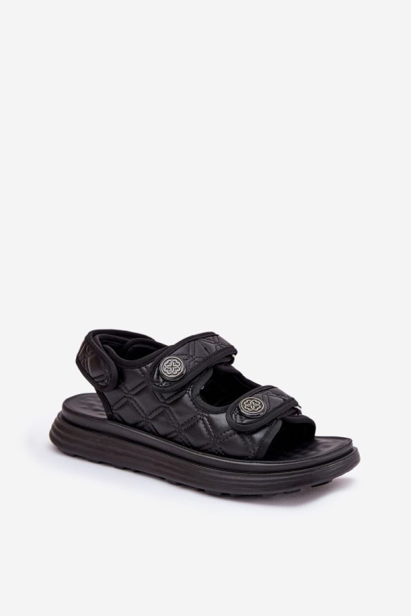 black Platform sandals model 209910 Step in style