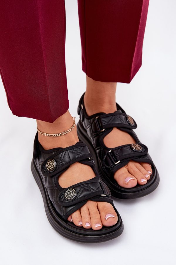 black Platform sandals model 209910 Step in style