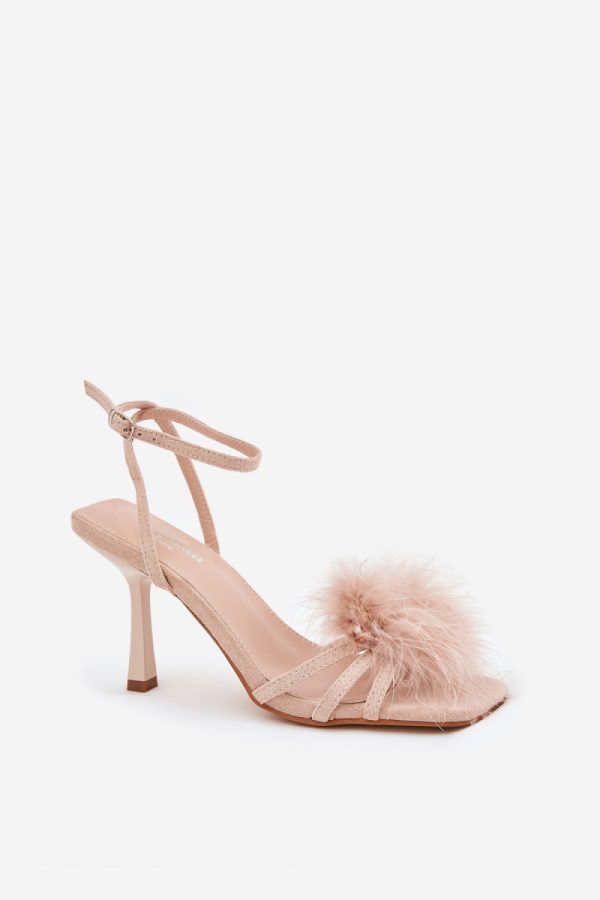 beige Heel sandals model 209925 Step in style