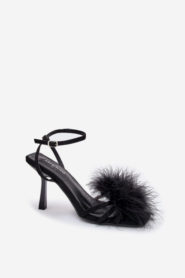 black Heel sandals model 209926 Step in style