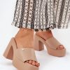 1068426 beige Heeled sandals model 209944 Step in style