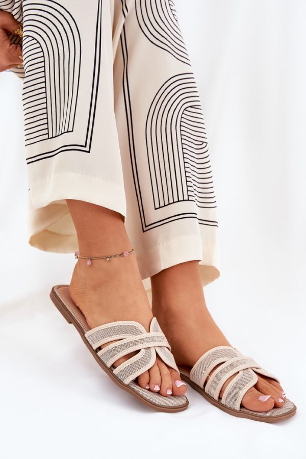 beige Flip-flops model 209954 Step in style