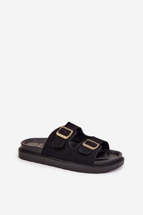 Black Flip-flops in Sandals & Flip-Flops For Women with Fabric, Footbed and Platform Height