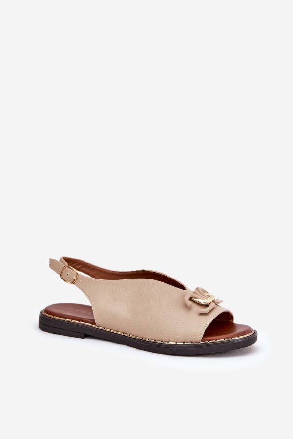 beige Sandals model 210065 Step in style