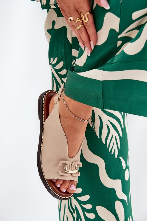 beige Sandals model 210065 Step in style