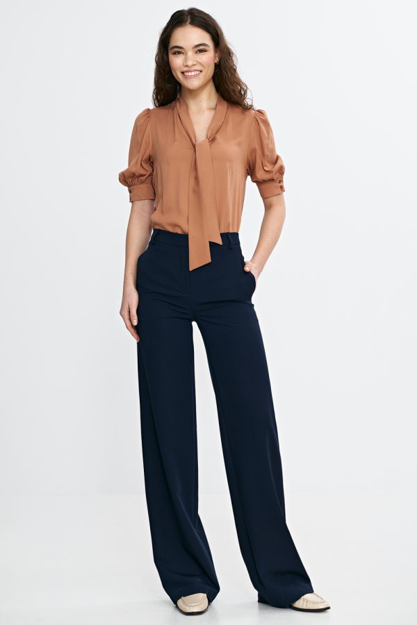 brown Blouse model 210078 Nife