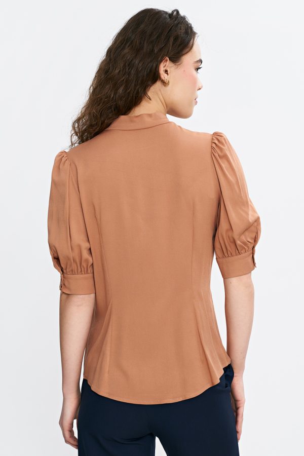 brown Blouse model 210078 Nife