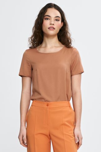 brown Blouse model 210089 Nife