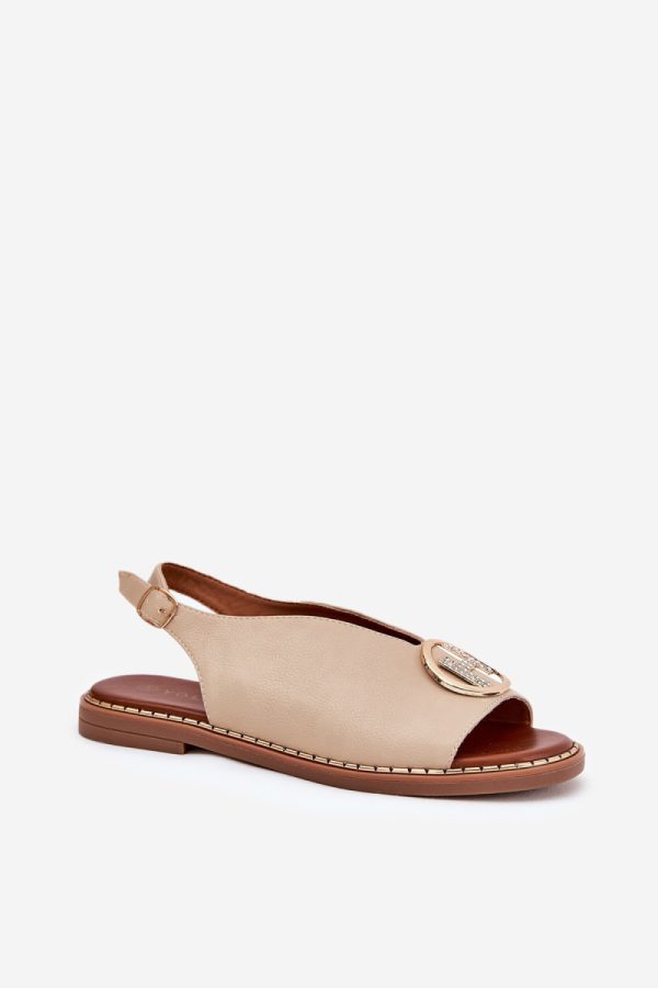 beige Sandals model 210129 Step in style