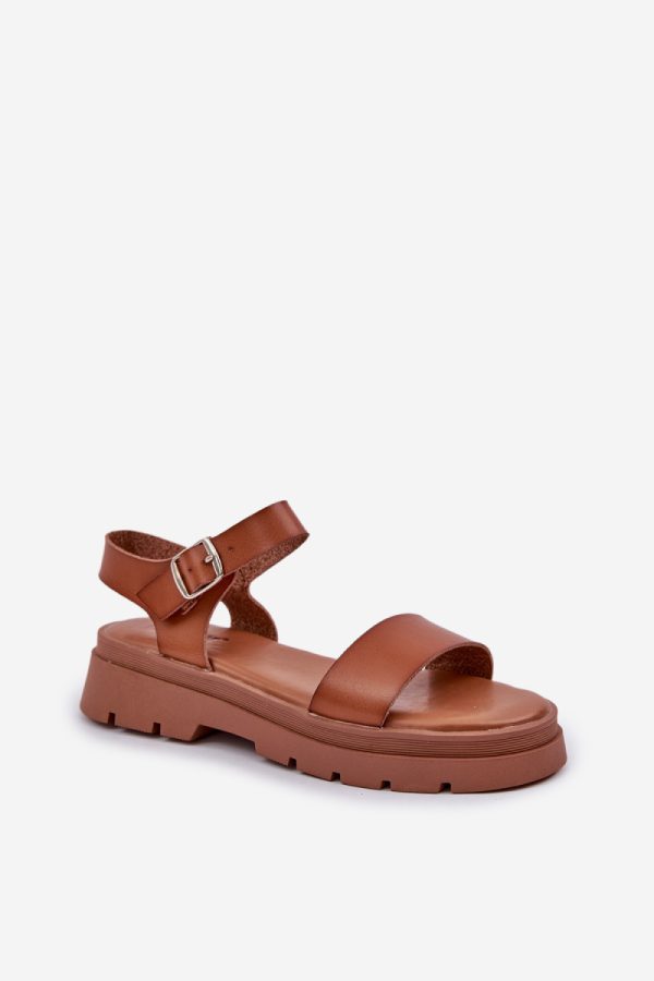 Brown Sandals in Sandals & Flip-Flops For Women with Fabric, Footbed and Platform Height