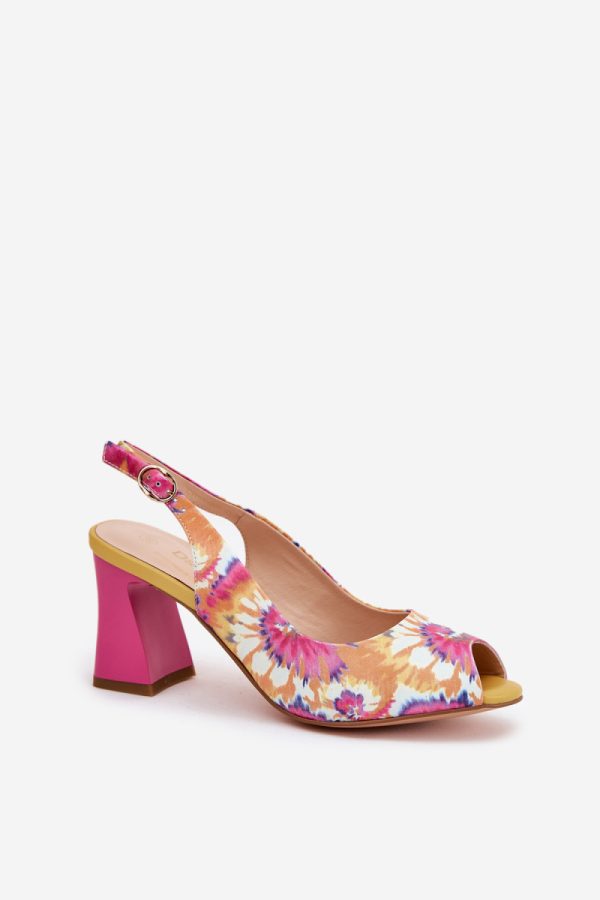 multicolor Heel sandals model 210178 Step in style