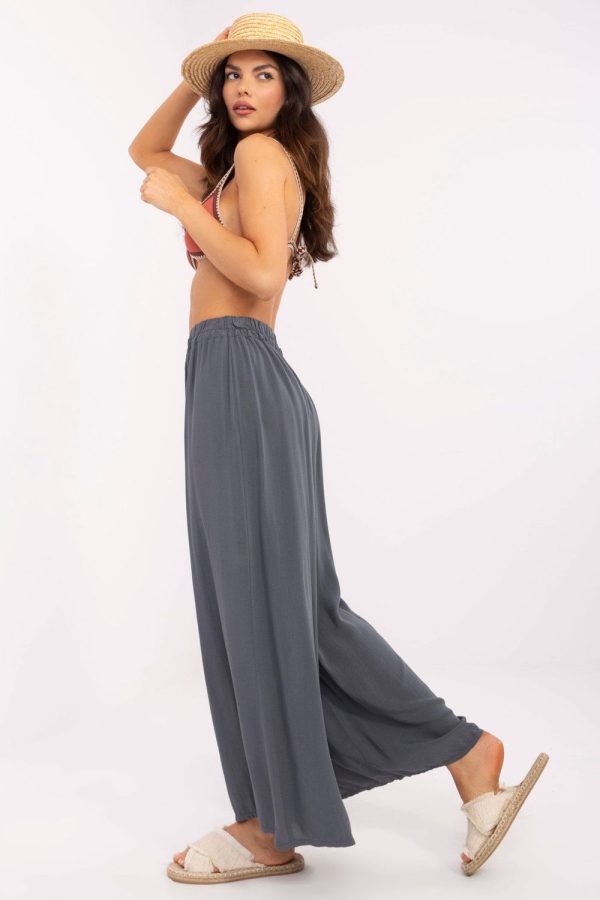 Grey Women Trousers in Pants, Trousers, Shorts with Viscose