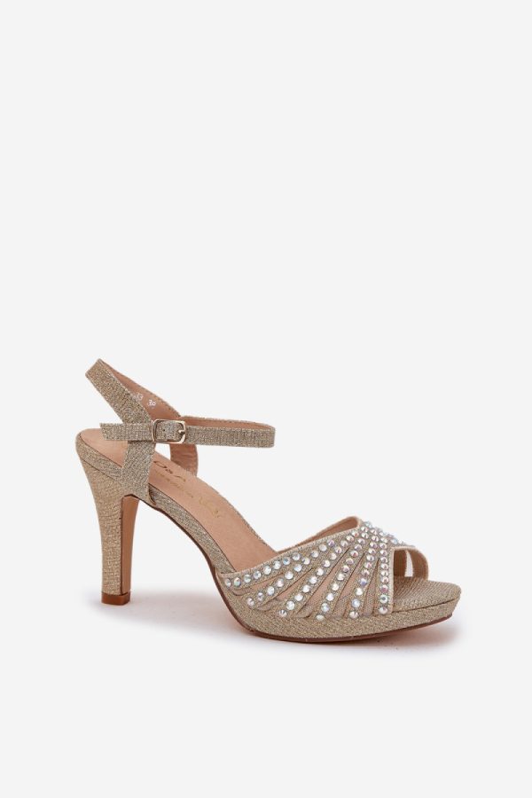 yellow Heel sandals model 210697 Step in style
