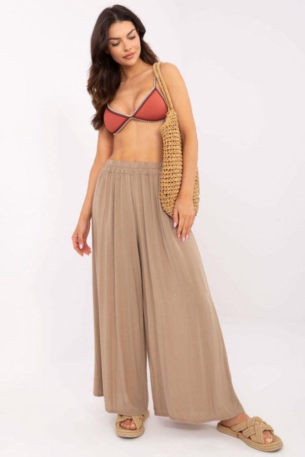 Brown Women Trousers in Pants, Trousers, Shorts with Viscose