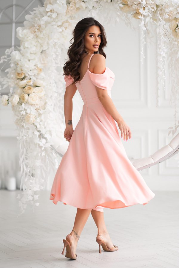Pink Evening Dress in Evening Dresses with Spandex and Polyester