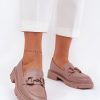 Beige Mocassin in Moccasins, Loafers with Fabric, Footbed, Upper Height and Heel Height