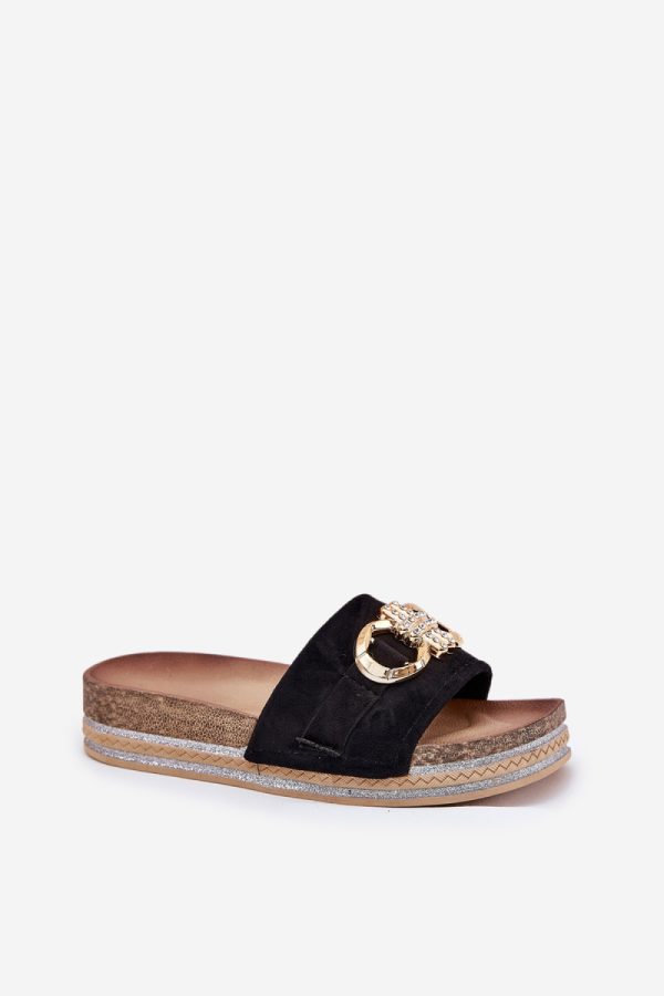 black Platform sandals model 210751 Step in style