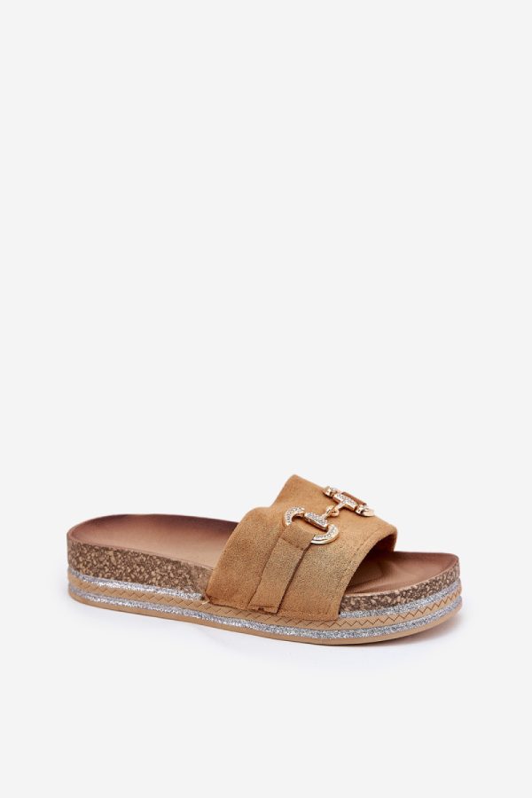 brown Platform sandals model 210758 Step in style