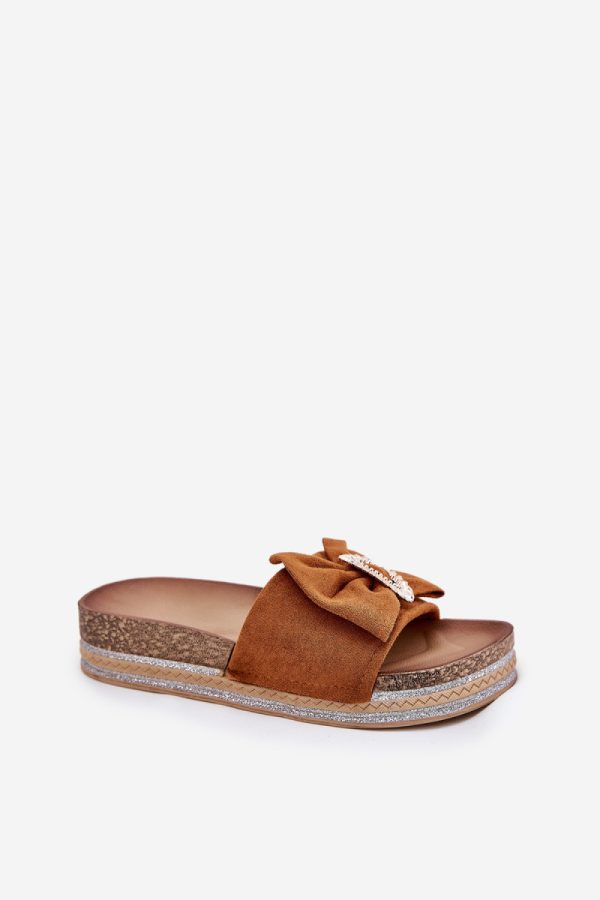 brown Platform sandals model 210763 Step in style