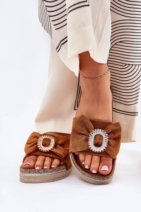 brown Platform sandals model 210763 Step in style