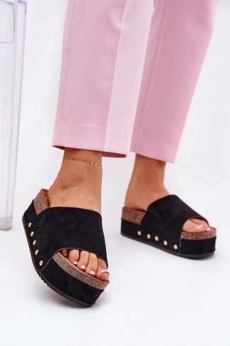 Black Flip-flops in Sandals & Flip-Flops For Women with Fabric, Footbed and Platform Height