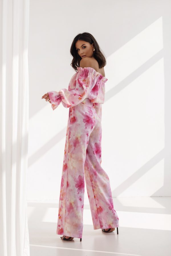 Multicolor Set in Pants, Trousers, Shorts with Len and Viscose