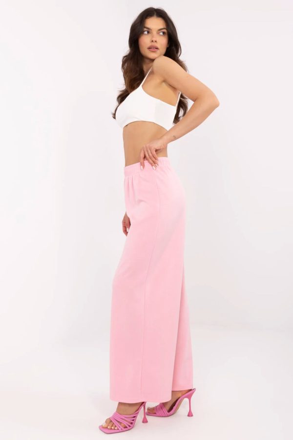 Pink Tracksuit Trousers in Pants, Trousers, Shorts with Spandex and Viscose